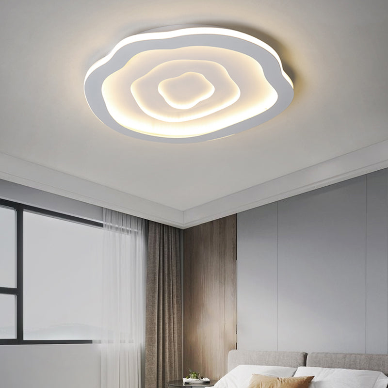 Moderne Einfachheit LED Unterputz schmiedeeiserne geometrische Deckenbefestigung mit Silikonschild