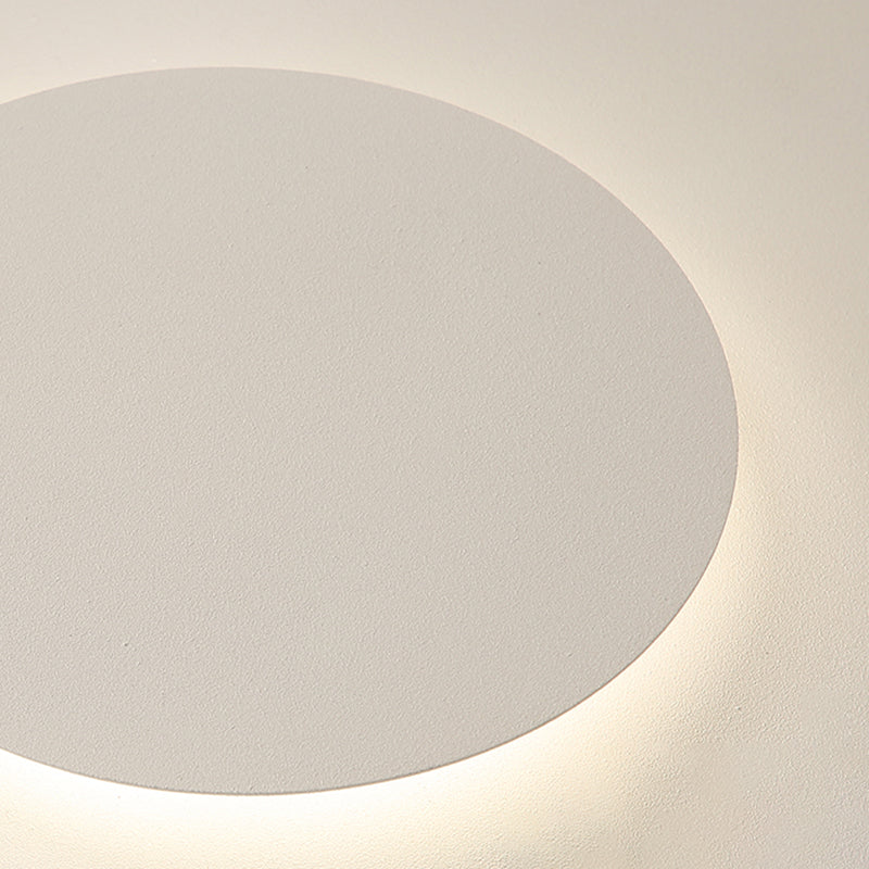 Lacquered Metal LED Flush Mount in Modern Concise Style Acrylic Geometric Ceiling Light in White
