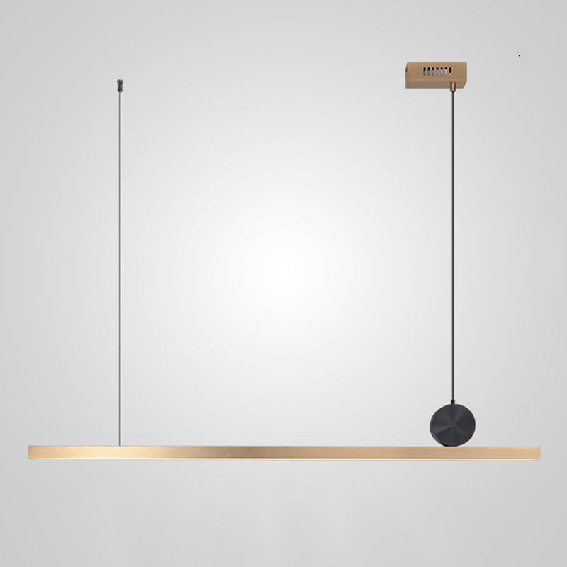 Estilo moderno colgante colgante lineal metal 1- lámpara colgante de luz