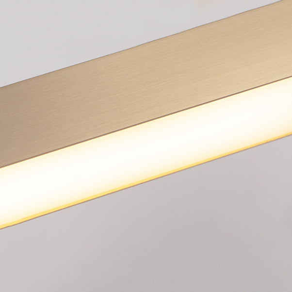 Estilo moderno colgante colgante lineal metal 1- lámpara colgante de luz