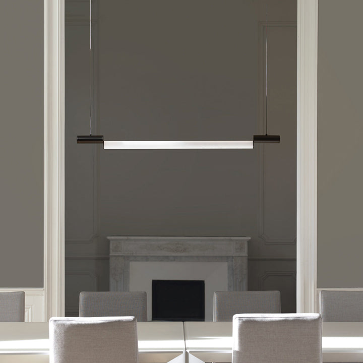 Style moderne pendentif linéaire acrylique 1 luminaire léger de l'île