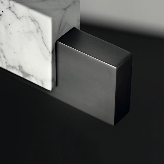 Estilo moderno lineal colgante colgante de mármol 1 lámpara de luz de luz