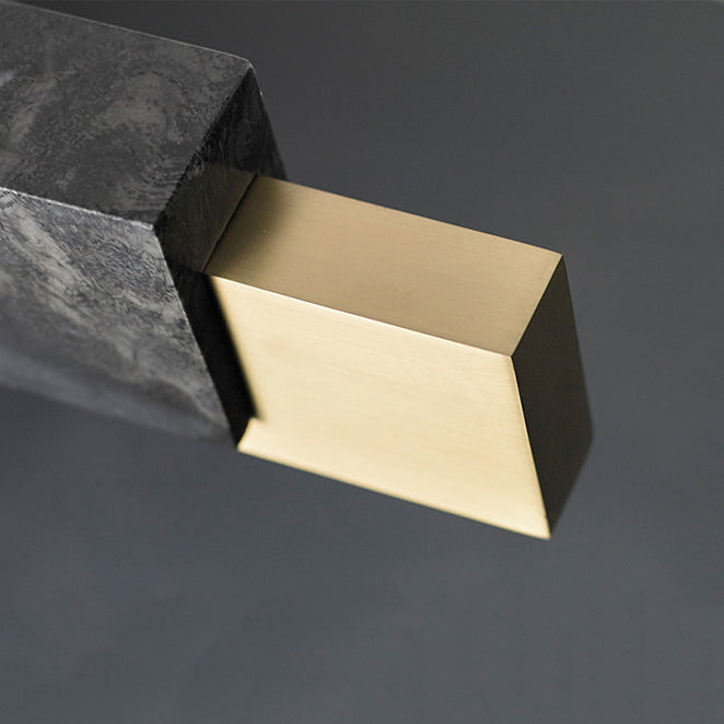 Estilo moderno lineal colgante colgante de mármol 1 lámpara de luz de luz