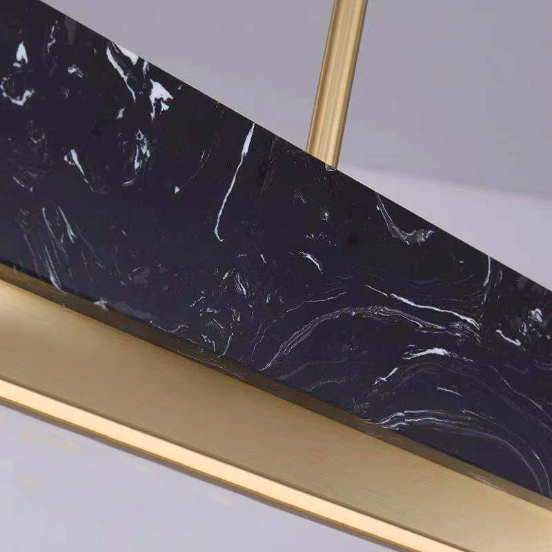 Estilo moderno lineal colgante colgante de mármol 1 lámpara de luz de luz