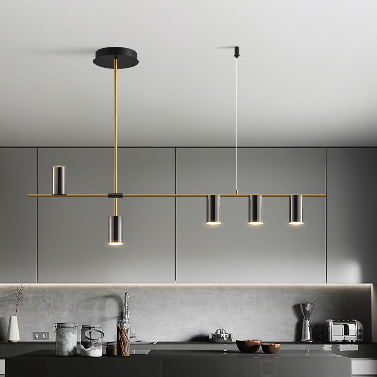 Lámparas de la isla de cilindro de las lámparas contemporaryisland Metal para la isla de cocina