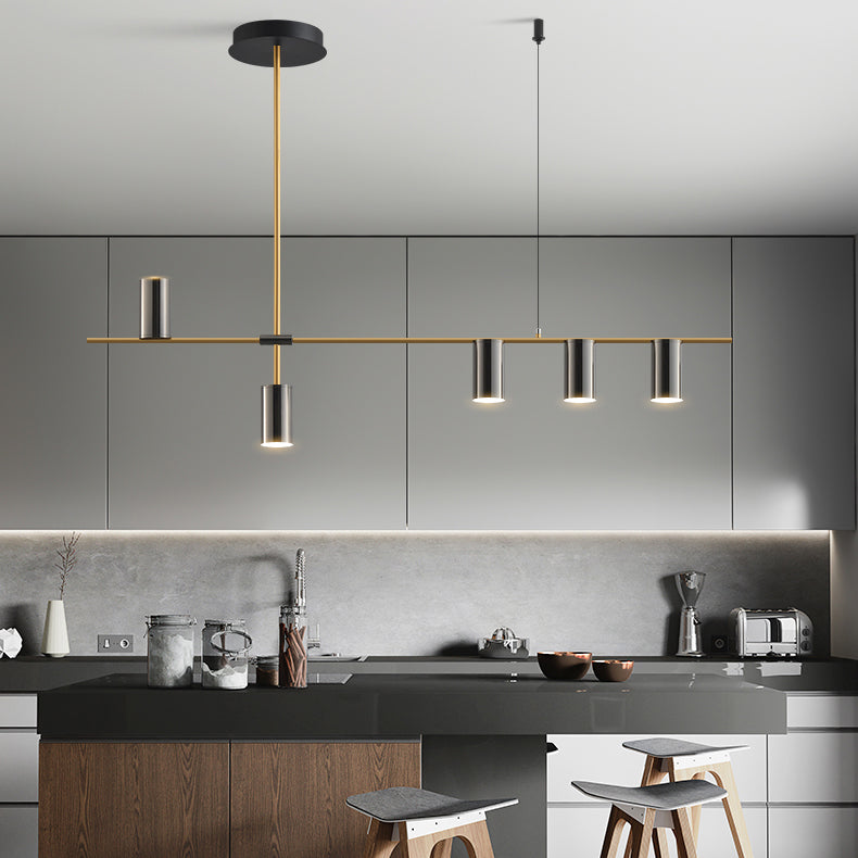 Lámparas de la isla de cilindro de las lámparas contemporaryisland Metal para la isla de cocina