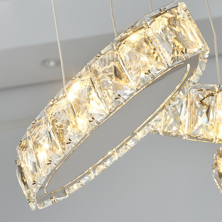 Luces colgantes contemporáneos accesorios de colgantes lineales Cristal para la isla de cocina