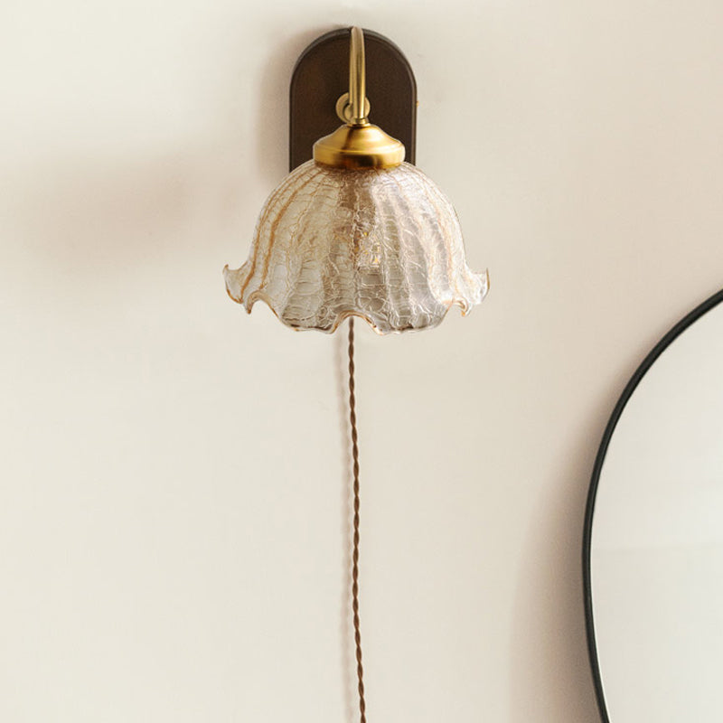 Lámparas de doma de estilo moderno lámparas de madera 1 iluminación de pared ligera montada en la pared