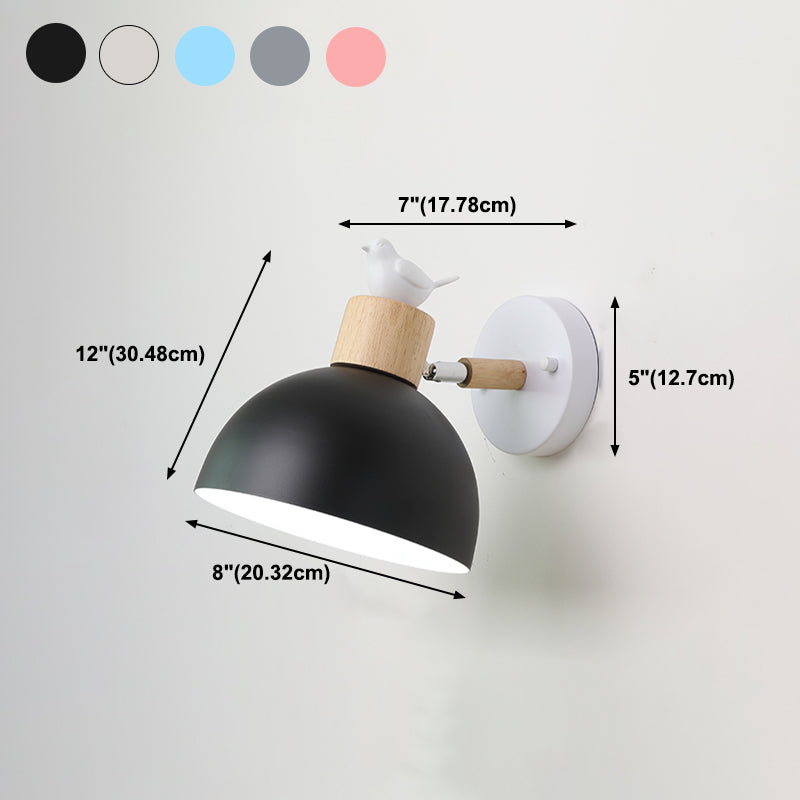 1-licht wandkandelaar Moderne macaron-stijl metalen wandverlichting voor eetkamer