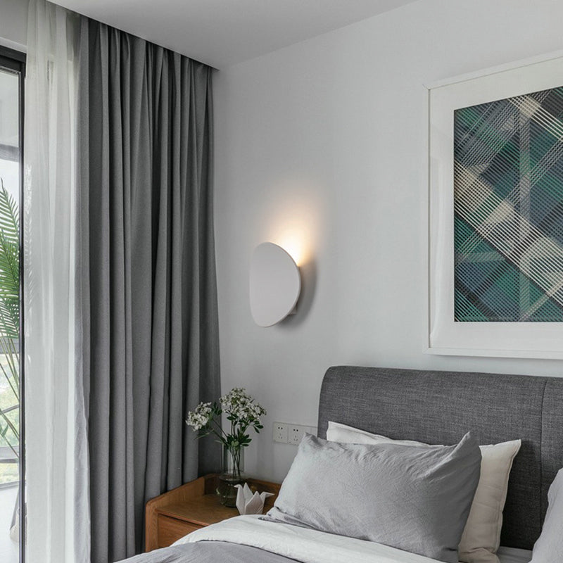 Iluminación de pared de forma única lámpara de aplanque de luz 1 de estilo moderno para sala de estar