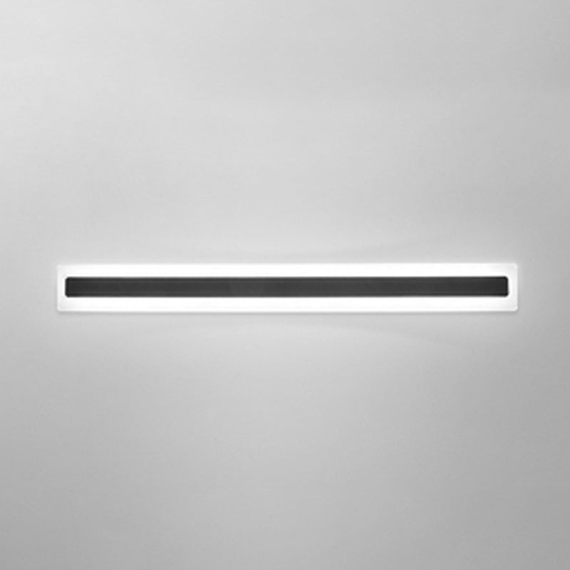 Linear Shape Wall Lighting Modern Style Metal 1 Light Sconce Lamp for Outdoor