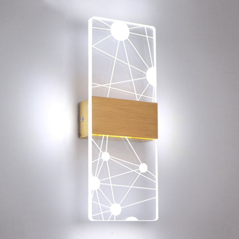 Acrylic Wall Light Fixture Modern Style Wall Light Sconce for Living Room