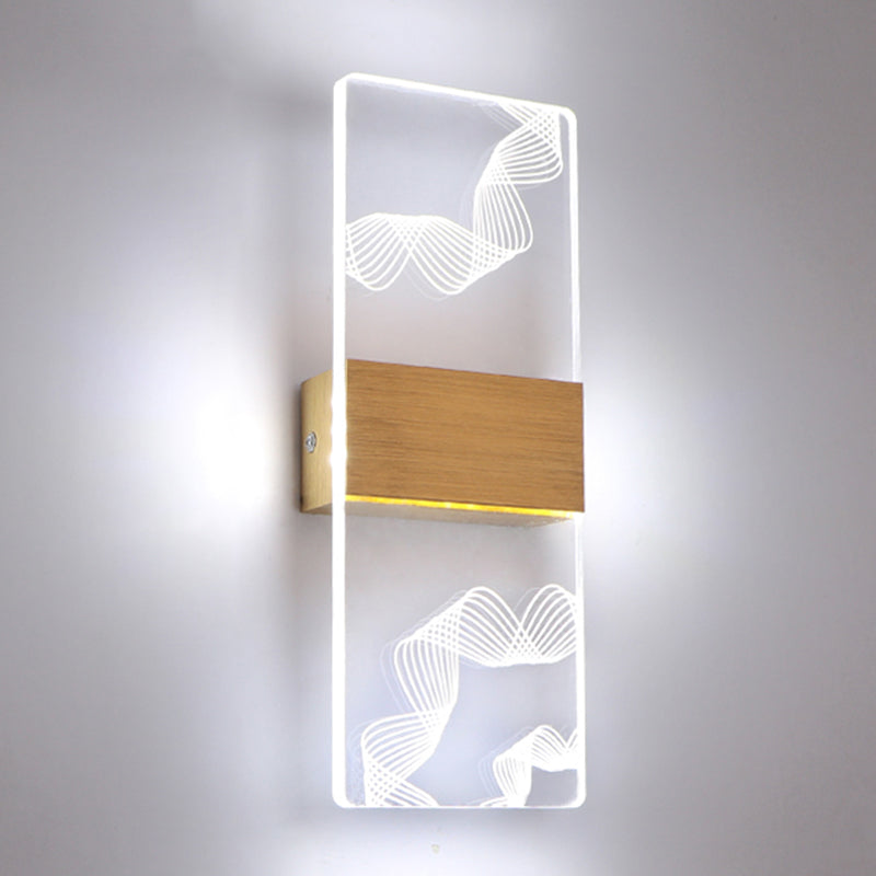 Acrylic Wall Light Fixture Modern Style Wall Light Sconce for Living Room