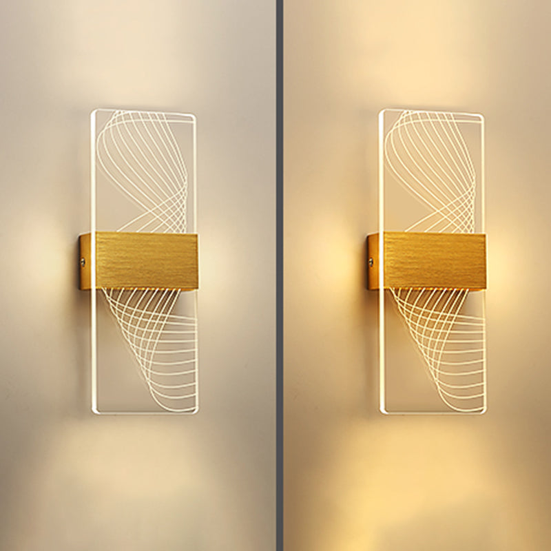 Acrylic Wall Light Fixture Modern Style Wall Light Sconce for Living Room