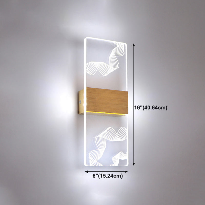 Acrylic Wall Light Fixture Modern Style Wall Light Sconce for Living Room
