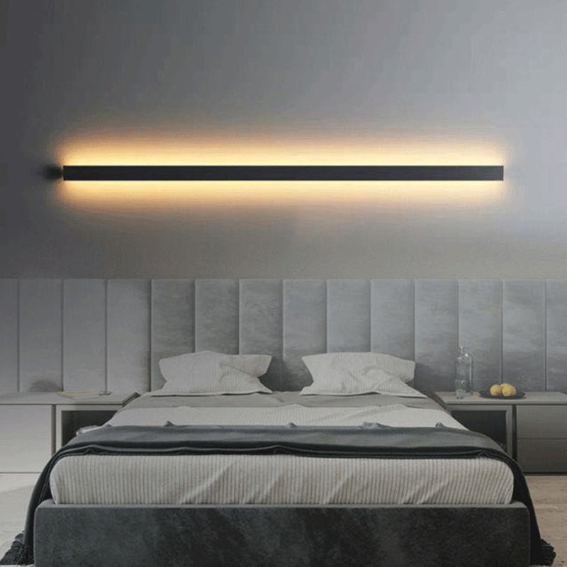 Metal Strip Wall Light Modern Linear Wall Light Sconce for Bedroom