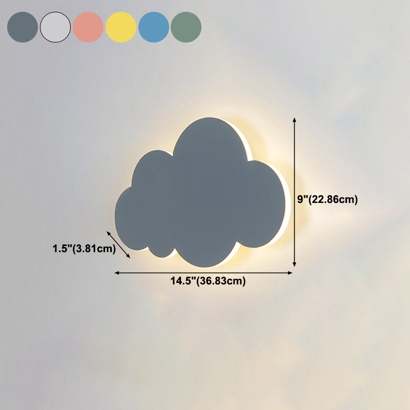 Wolkenwandhalterung Leuchte Einfachheit Metall Schlafzimmer Wandleuchte Beleuchtung