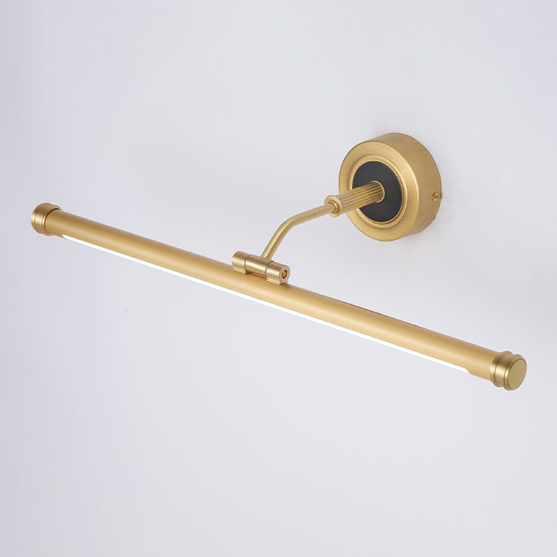 Nuance linéaire en métal applique lumière de style moderne de style miroir à 1 lumière lumière murale