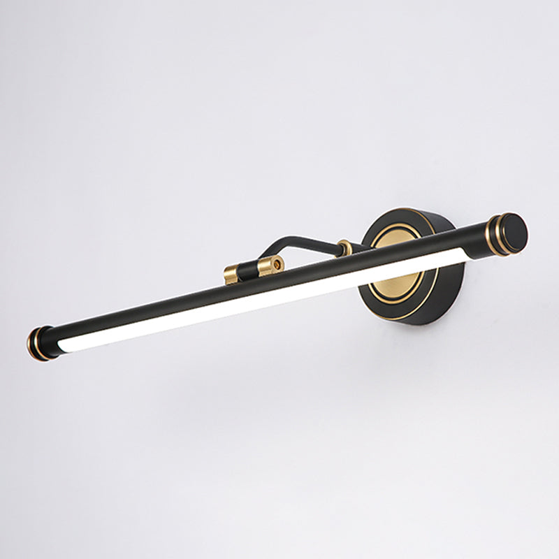 Nuance linéaire en métal applique lumière de style moderne de style miroir à 1 lumière lumière murale