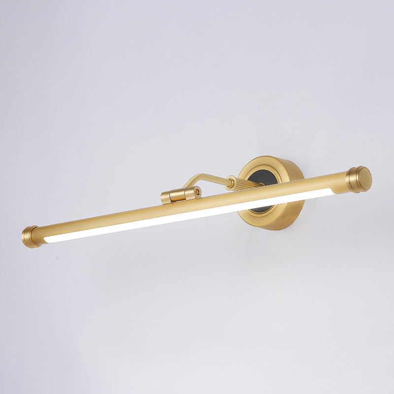 Nuance linéaire en métal applique lumière de style moderne de style miroir à 1 lumière lumière murale