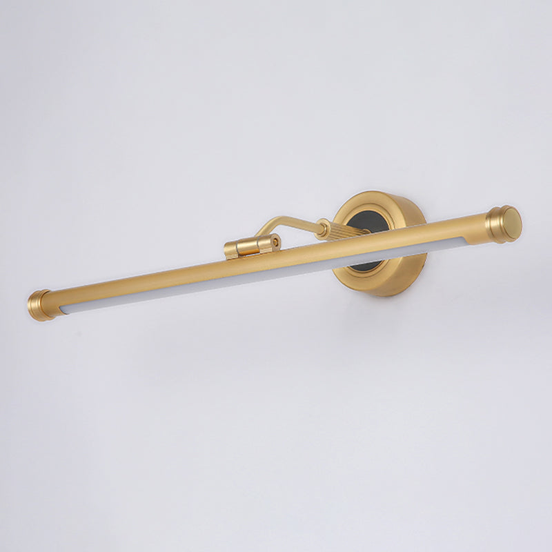 Nuance linéaire en métal applique lumière de style moderne de style miroir à 1 lumière lumière murale