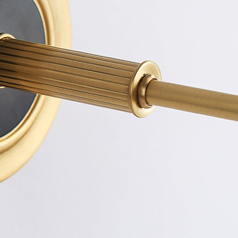 Nuance linéaire en métal applique lumière de style moderne de style miroir à 1 lumière lumière murale