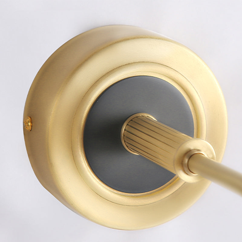 Nuance linéaire en métal applique lumière de style moderne de style miroir à 1 lumière lumière murale