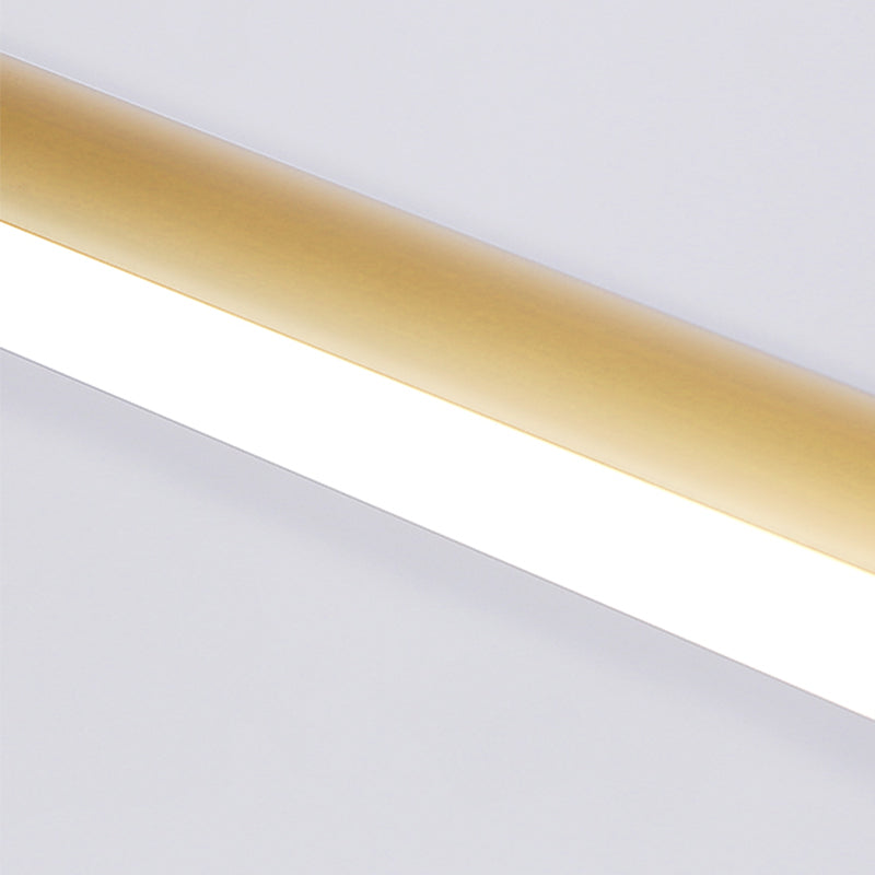 Nuance linéaire en métal applique lumière de style moderne de style miroir à 1 lumière lumière murale