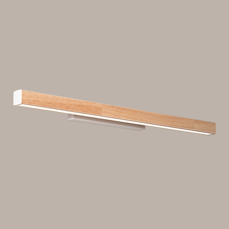 Linear Vanity Lighting Modern Style Wood 1 Light Vanity Wall Sconce