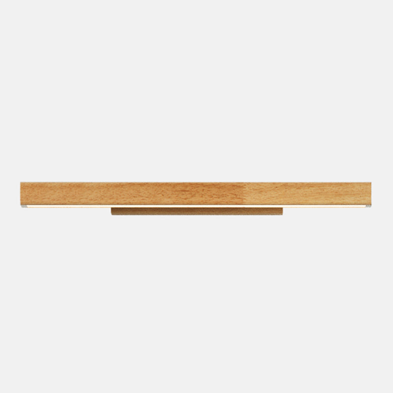 Linear Vanity Lighting Modern Style Wood 1 Light Vanity Wall Sconce