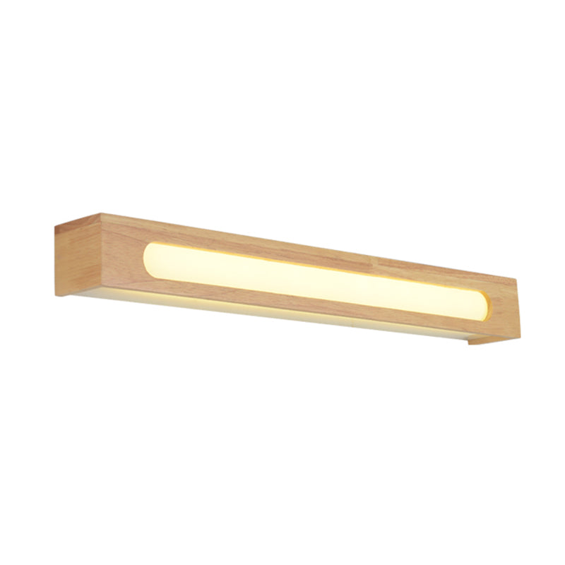 Illuminazione geometrica vanità moderna moderna legno multi luci vanità sconce