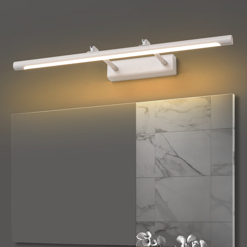 Accensione a parete a forma lineare Metal in stile moderno 1 lampada scontata per bagno