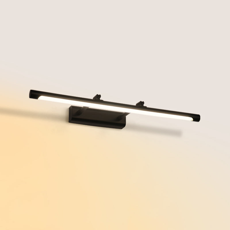 Accensione a parete a forma lineare Metal in stile moderno 1 lampada scontata per bagno