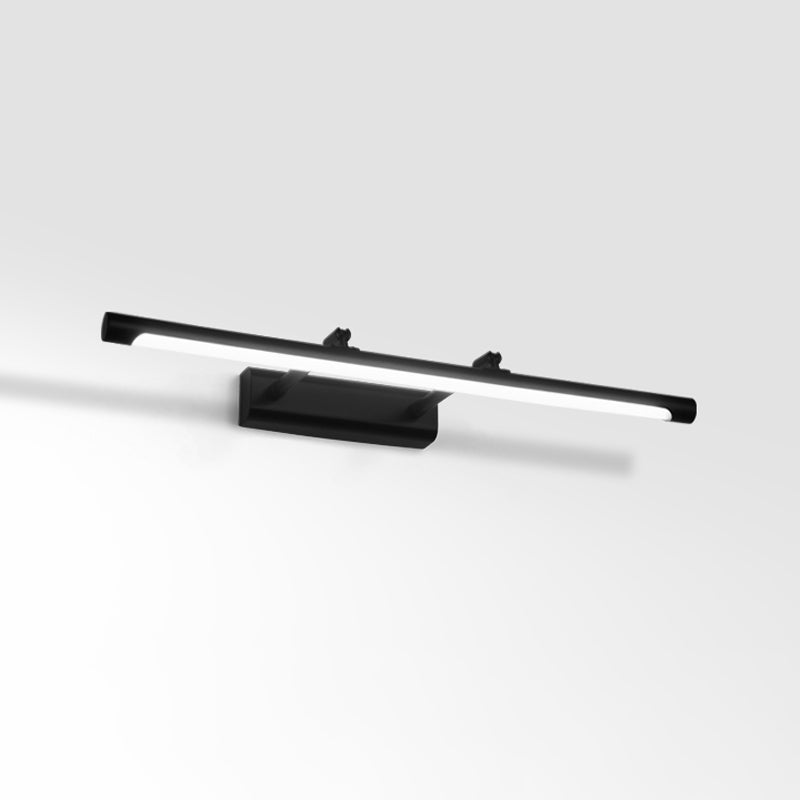 Accensione a parete a forma lineare Metal in stile moderno 1 lampada scontata per bagno