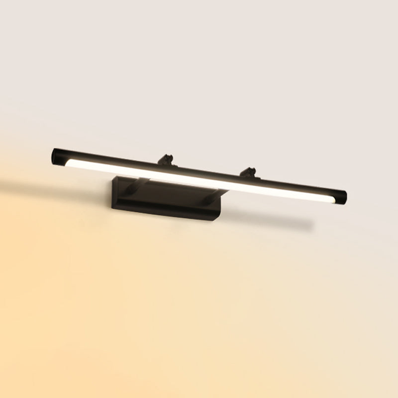 Accensione a parete a forma lineare Metal in stile moderno 1 lampada scontata per bagno