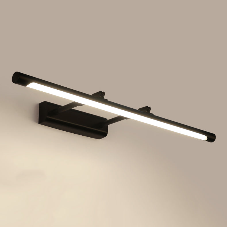 Accensione a parete a forma lineare Metal in stile moderno 1 lampada scontata per bagno