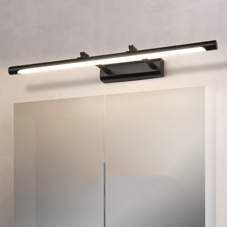 Accensione a parete a forma lineare Metal in stile moderno 1 lampada scontata per bagno