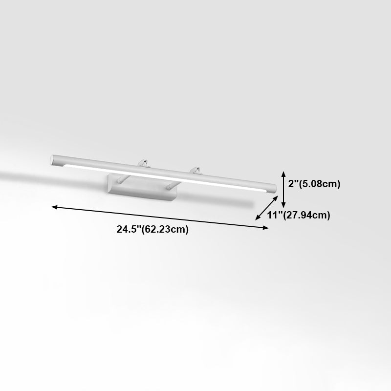 Accensione a parete a forma lineare Metal in stile moderno 1 lampada scontata per bagno