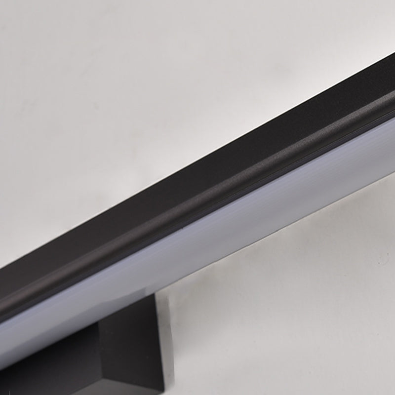 Strip Shape Wall Lighting Modern Style Metal 1 Light Sconce Lamp for Bathroom