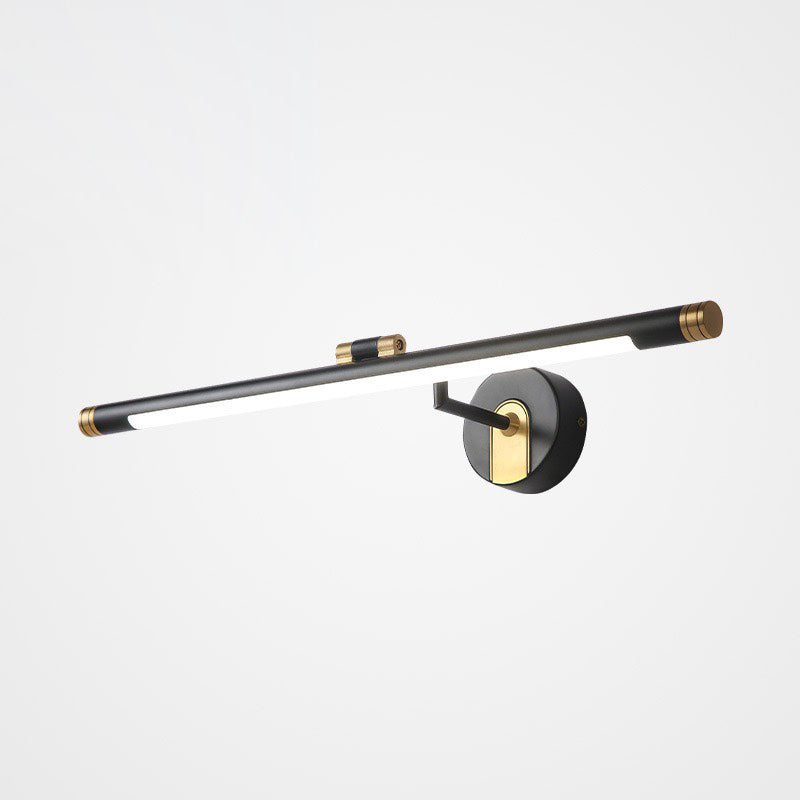 Modern Style Strip Shape Wall Sconce Metal 1 Light Sconce Light for Bathroom