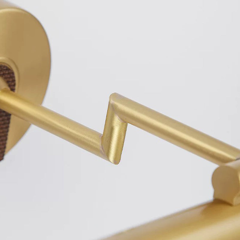 Modern Style Strip Shape Wall Sconce Metal 1 Light Sconce Light for Bathroom