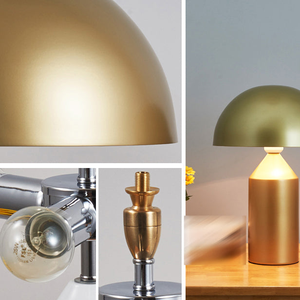 Metal Dome Form Table Light Simplicity Style LED -Nachttischlampe