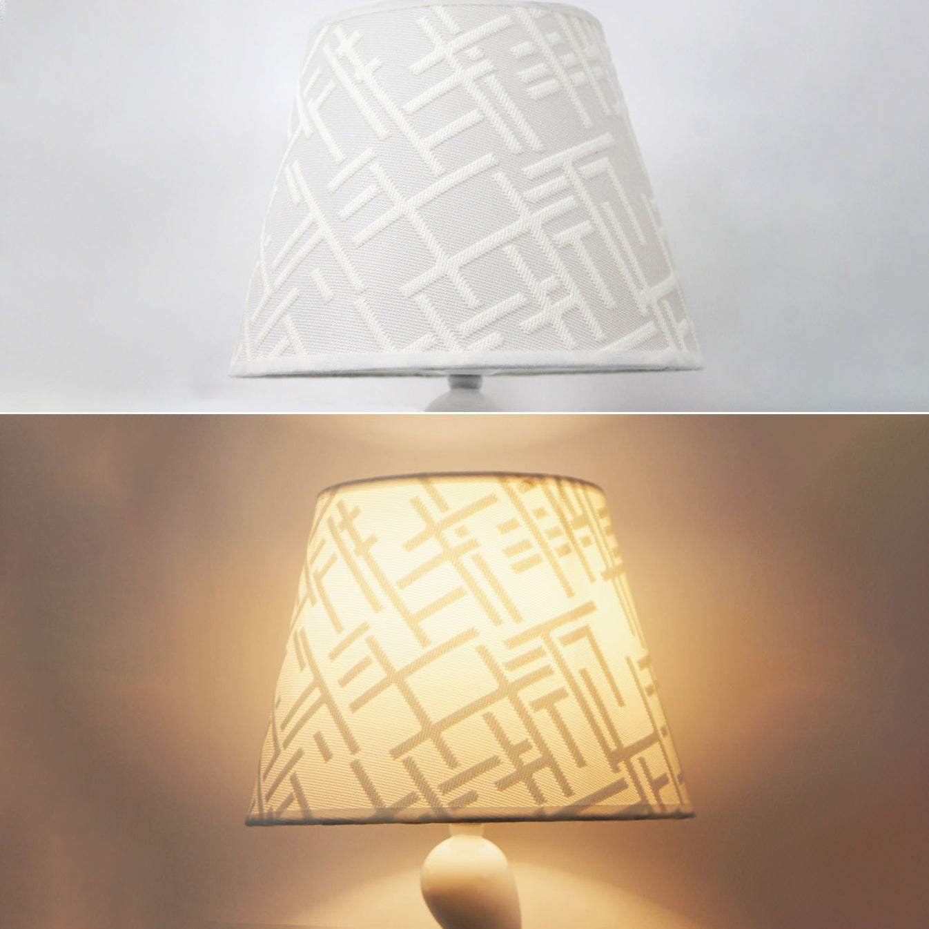 Cone Shape Bedroom Table Lamp Fabric Minimalist-Style Night Table Lamp