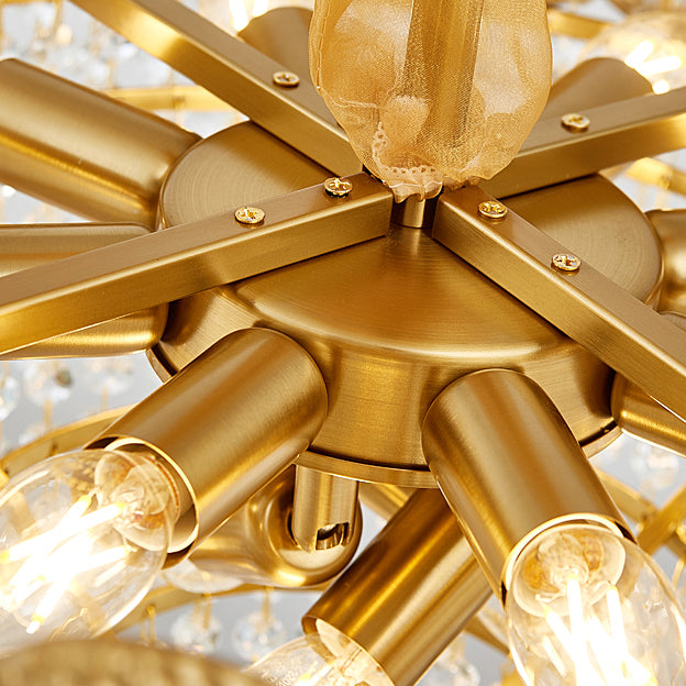 Iluminación de lámpara de lámpara de cono de estilo moderno Luz de colgante de metal transparente