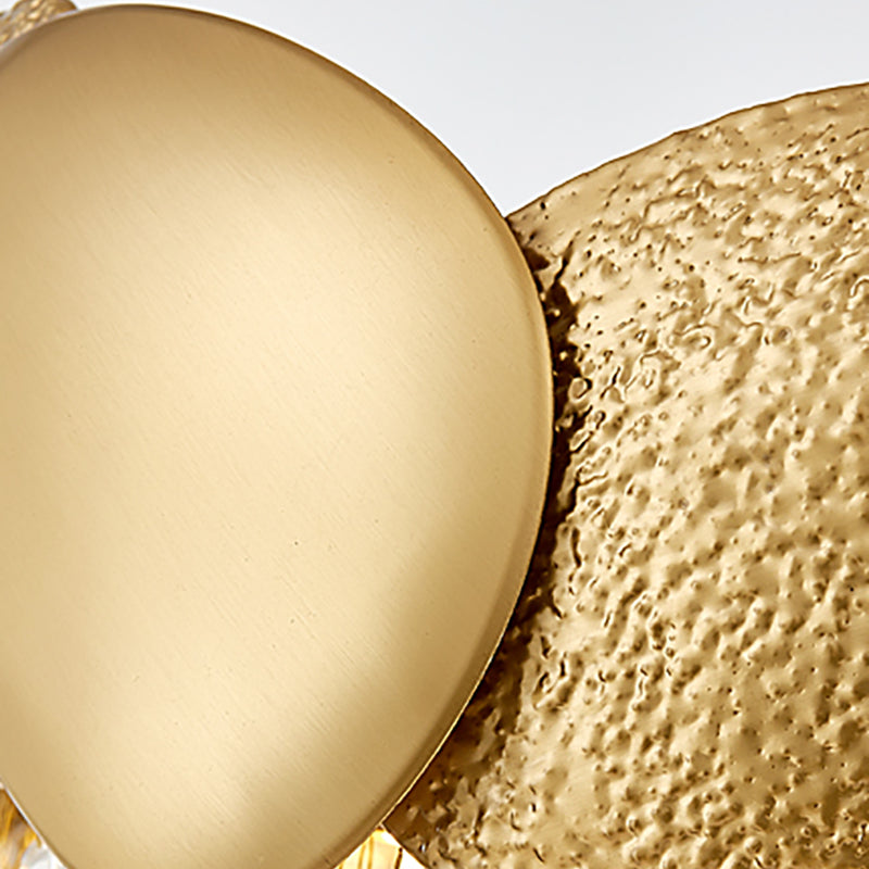 Iluminación de lámpara de lámpara de cono de estilo moderno Luz de colgante de metal transparente