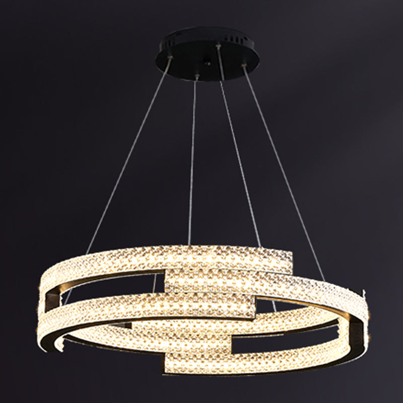Nordic Style Circle Chandelier Metal LED Chandelier Pendant for Dining Room
