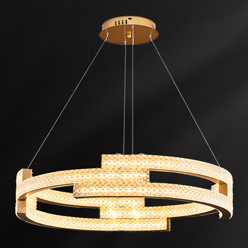 Nordic Style Circle Chandelier Metal LED Chandelier Pendant for Dining Room