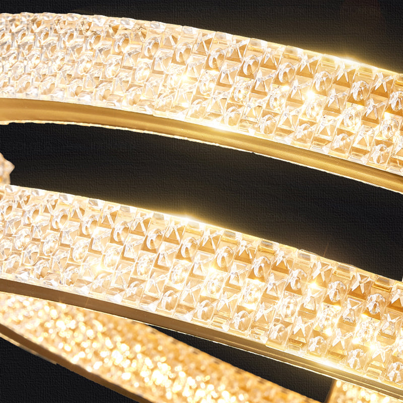 Nordic Style Circle Chandelier Metal LED Chandelier Pendant for Dining Room