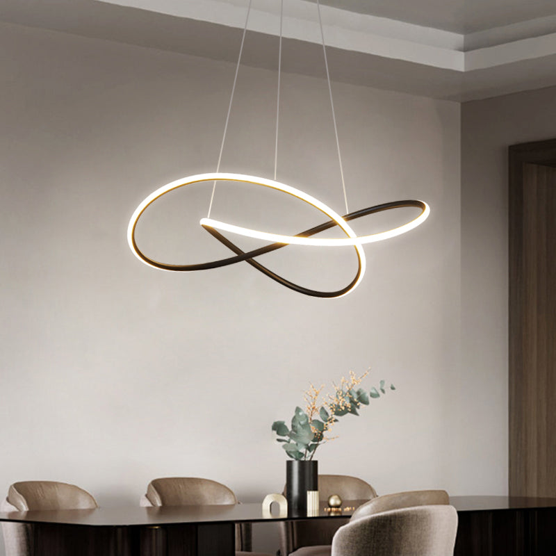 Contemporary LED Chandelier Light Fixtures Linear Hanging Chandelier for Dining Room