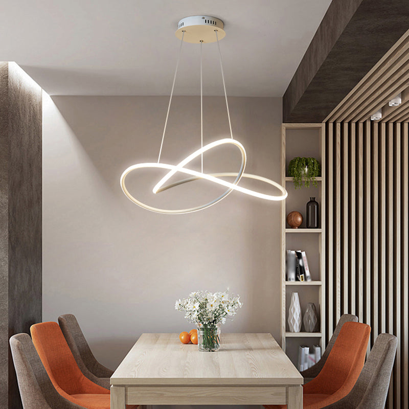 Contemporary LED Chandelier Light Fixtures Linear Hanging Chandelier for Dining Room